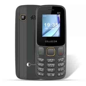 Cellecor D1 1.8 inch 1000mAh Black Dual Sim Feature Phone