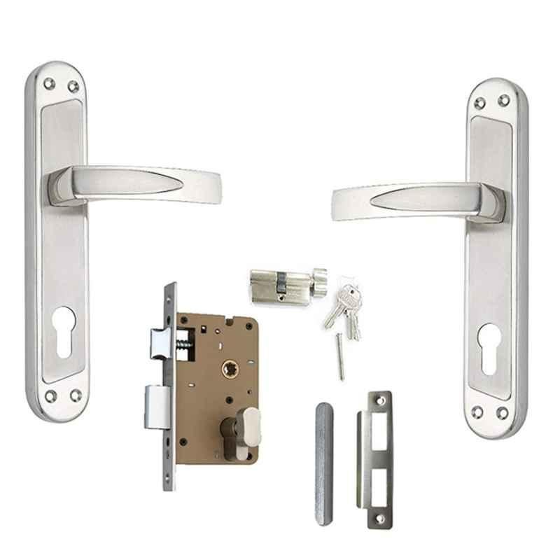 Atom Teana Stain Finish Double Stage Mortise Lock Set with 3 Keys