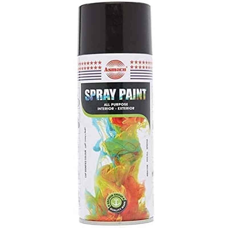 Asmaco Black Matte Spray Paint (Pack of 3)