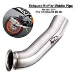AOW Middle Bend Pipe (Stainless Steel) for KTM RC 390/ KTM Duke 125/ KTM Duke 250/ KTM Duke 390 (2017-2018 Models) T-10