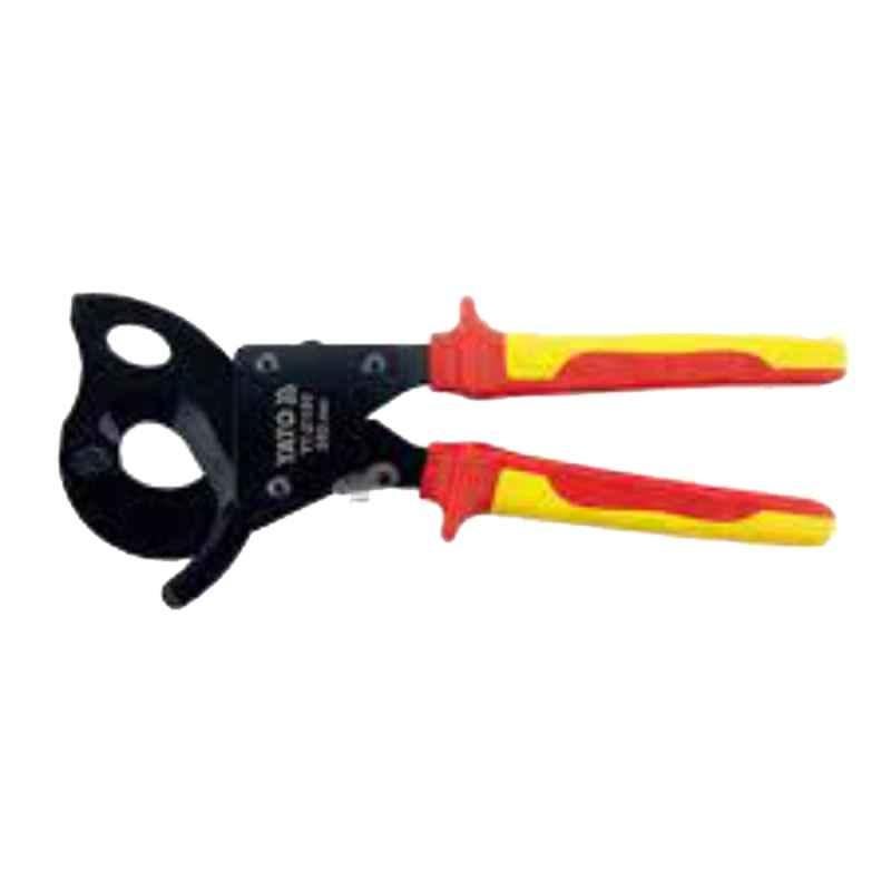 Yato 380 Sqmm 330mm VDE-1000V Insulated Ratchet Cable Cutter, YT-21181