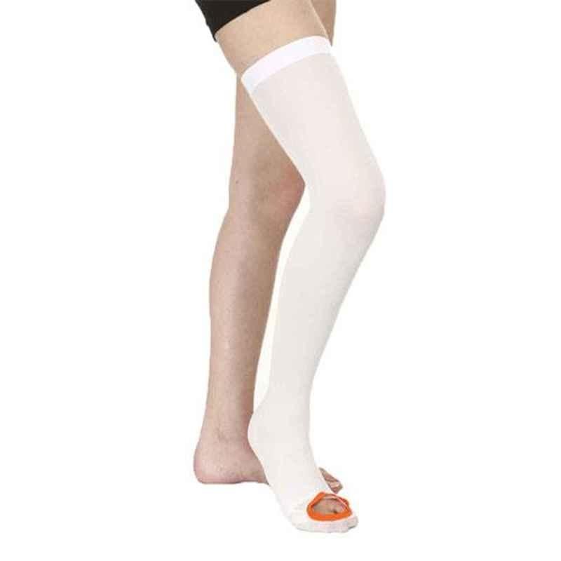 Samson GS-1203 White Thigh High Anti Embolism Stocking, Size: XXL
