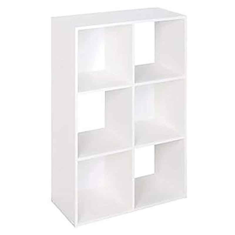Closetmaid Wood White 6 Cube Stack Storage