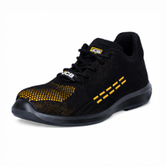 JCB FASTRAC Flynet Steel Toe Black Work Safety Shoes, Size: 9