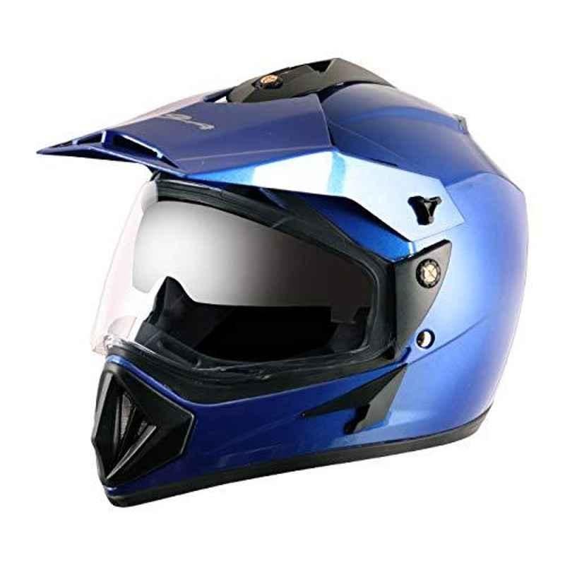 Vega Off Road ABS Blue Motocross Helmet, Size: (L, 600 mm)