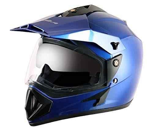 Buy Vega Off Road Dull Green Black Full Face Motorbike Helmet, Size (XL,  600 mm) Online At Best Price On Moglix