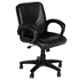 High Living Italus Leatherette Medium Back Black Office Chair (Pack of 2)