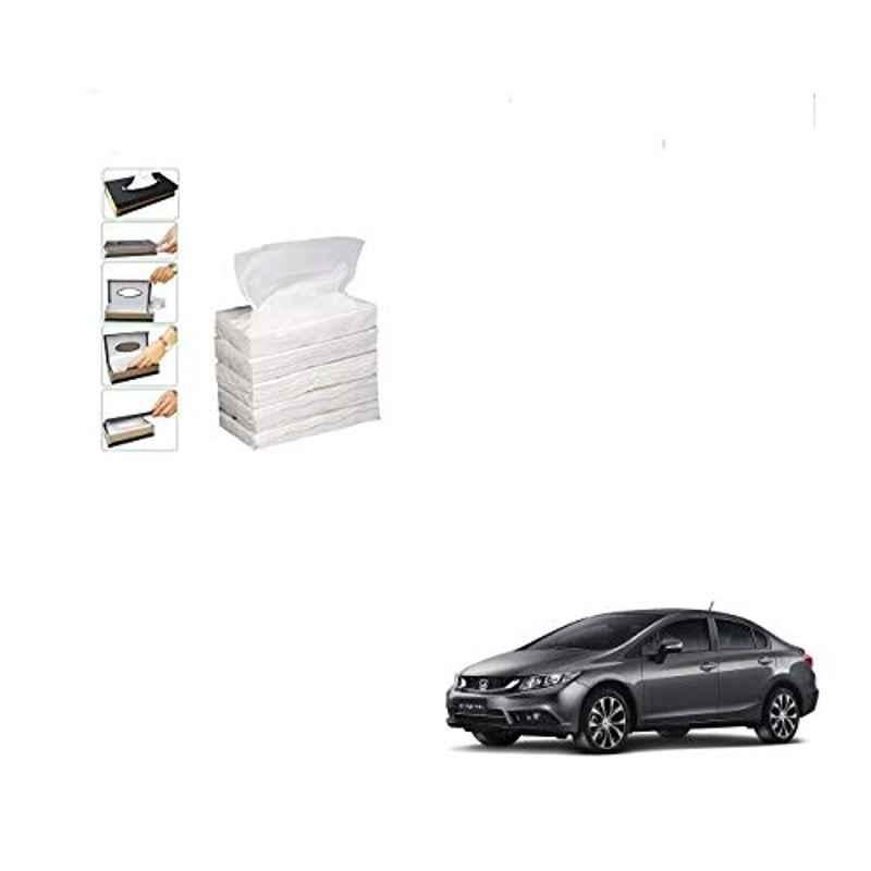 Kozdiko 100 Pulls Dispenser Box Refiller Tissue Paper with 200 Sheets for Honda Civic (Pack of 5)