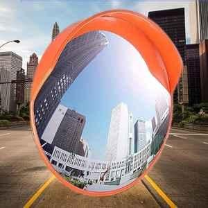 Kunplast 18 inch Polycarbonate Unbreakable Wide Angle Convex Mirror with Adjustable Fixing, Nuts & Bolts, KPCM 23