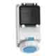 Neptune 32A 3 Pin IP67 Industrial Surface Mounting Socket Outlet with MCB Provision, 15352