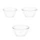 Borosil 3 Pcs Glass Transparent Mixing & Serving Bowl Set with Lid, IY22BSN6913