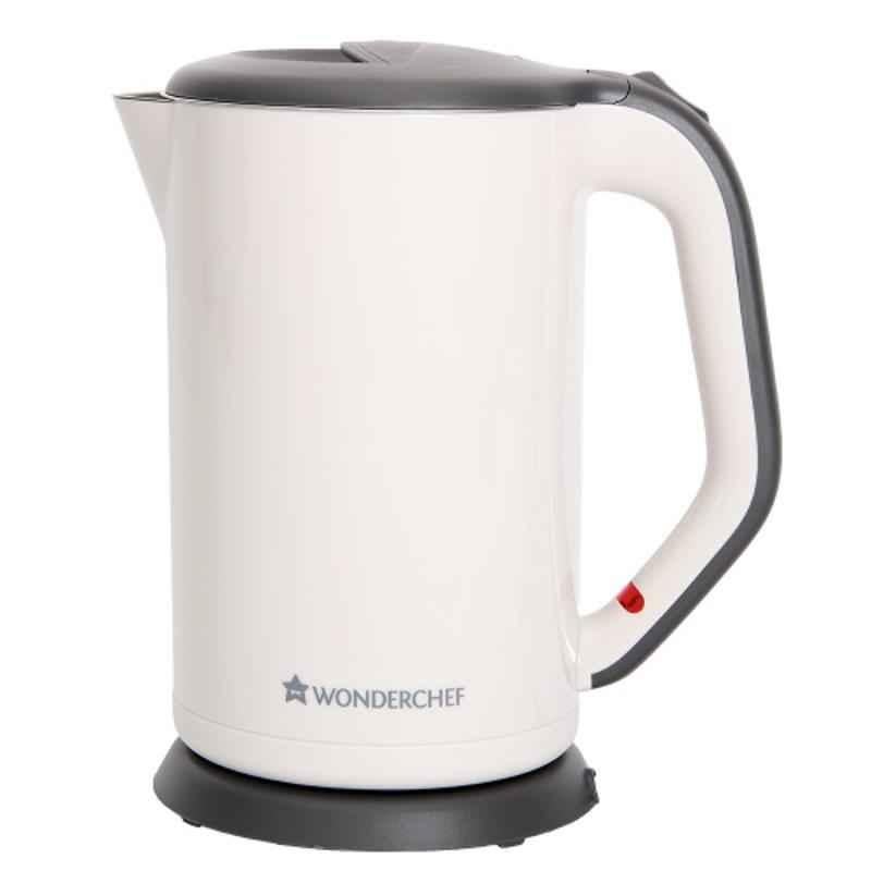 Wonderchef 1800W 1.7L Ivory Luxe Automatic Stainless Steel Electric Kettle, 63152566