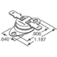 SENSATA Thermostat 49deg C SPST-NC Cylinder Mounting Flange, O53GAB120A-105Y