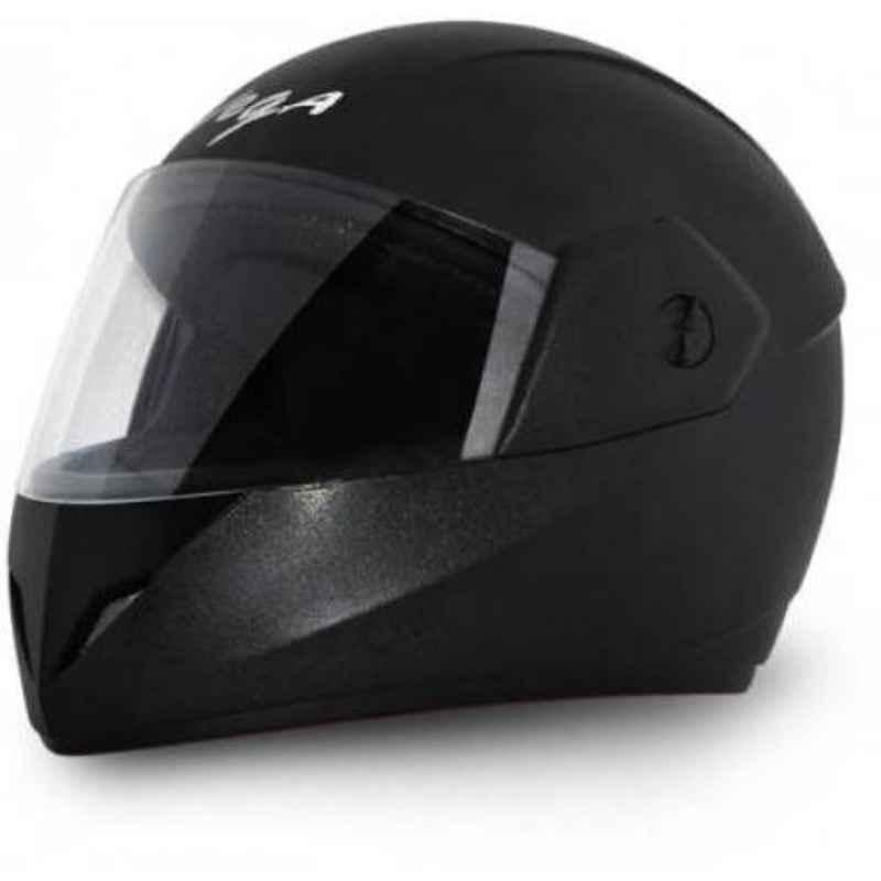 Vega Crux Black Full Face Motorbike Helmet, Size (S, 560 mm)