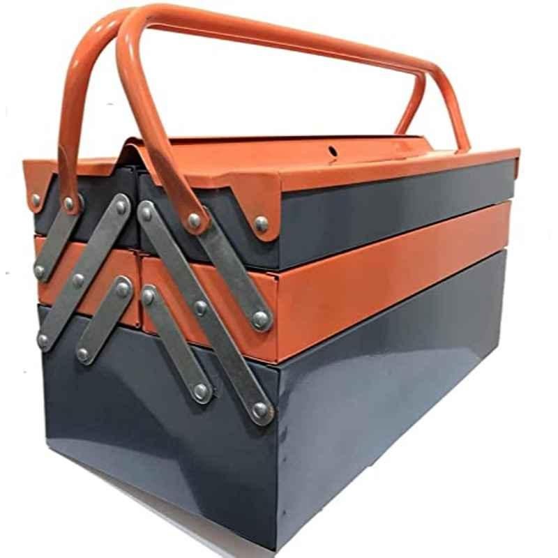 FHT 21 inch Orange & Grey Side by Side Open Folding Tool Box