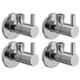 Logger Brass Chrome Plated Angle Cock (Pack of 4)