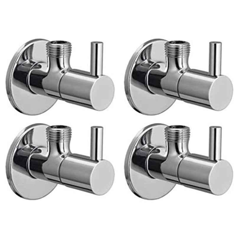 Logger Brass Chrome Plated Angle Cock (Pack of 4)