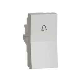 Schneider Electric Unica Pure 6A 1 Module Polar White Bellpress, UNS6BP1M_WE (Pack of 20)