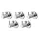 Acrome Turbo Stainless Steel Chrome Finish Angle Valve with Wall Flange (Pack of 5)