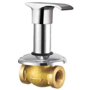 Drizzle Swift 20mm Brass Chrome Finish Silver Concealed Stop Cock, ACON20SWIFT
