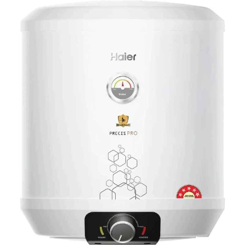 Haier Precies Pro ES25V 25L 2000W White 5 Star Vertical Storage Geyser, GA0E01000