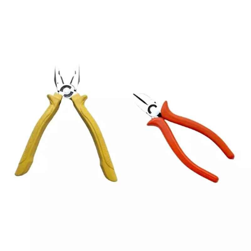 Sky Blue 2 Pcs 7.8 inch Lineman Plier Combo, SBE_PLIER_COMBO_MOD_01599