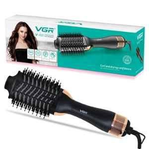 VGR V-492 1000W ABS Black Professional Hot Air Brush for Women & Salon Use