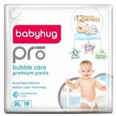 Baby Hug Pro 19 Pcs Bubble Care Premium Diapers Pant Packet, Size: Extra Large
