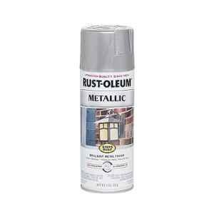 Rust-Oleum 7271830 312g Silver Stops Rust Metallic Spray Paint