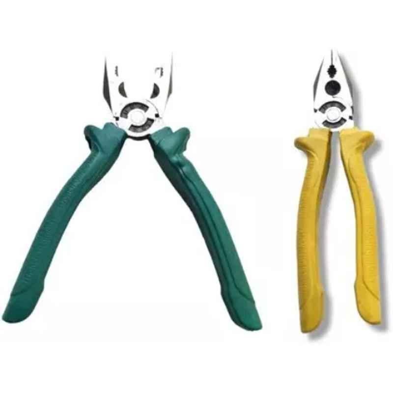 Sky Blue 2 Pcs 7.8 inch Lineman Plier Combo, SBE_PLIER_COMBO_MOD_01173