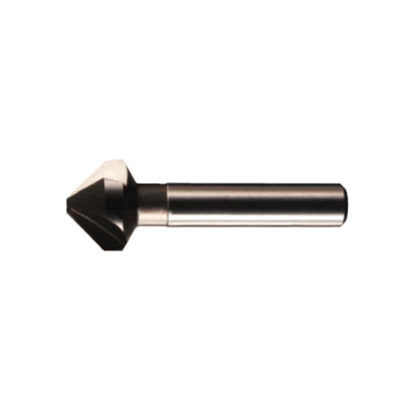 Presto 78010 7x1.80mm HSS 90 deg 3 Flute Straight Shank Countersink, Overall Length: 50 mm