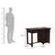 Salawas Arts 107x56x107cm Brown Sheesham Wood Walnut Finish Study Table
