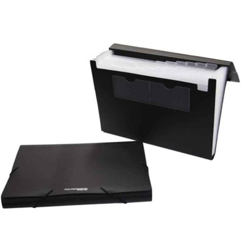 Foldermate A4 Black 13 pockets Expanding File with elastic fastener