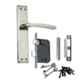Atom G-5 Stainless Steel Stain Finish Double Stage Mortise Lock Set With 3 Keys