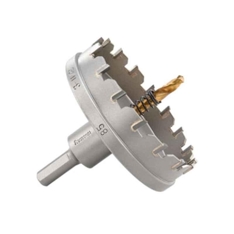 Starrett 85mm Grey Tungsten Carbide Tipped Sheet Metal Hole Saw, SM85