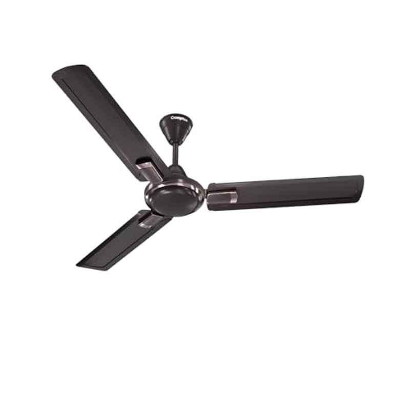 Crompton Ameo 53W 365rpm Shimmer Carbon 3 Blade Ceiling Fan, CFHSAMO48SCB1Z, Sweep: 1200 mm
