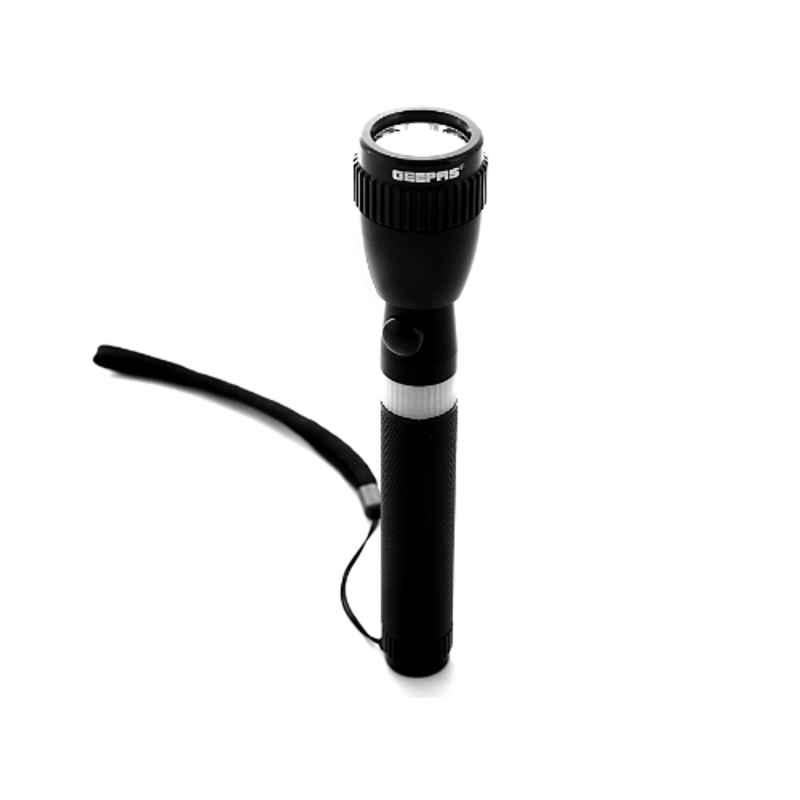 Geepas 152mm Aluminium Rechargeable LED Flashlight, GFL3860