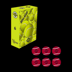 Nivia Cricket Tennis Ball Heavy Weight (Pack of 6 Balls) Cricket Tennis Ball (Standard) (Pack of 6) Red)