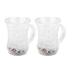 Acrylic Plastic LED Light-Up Party Cup with Handle (Pack of 2)