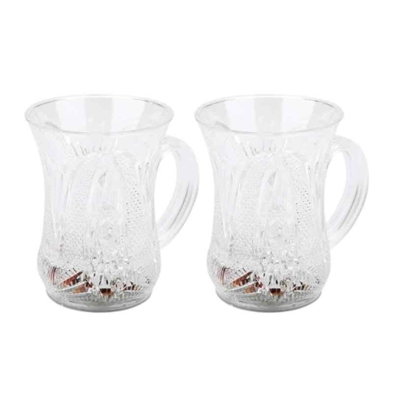 Acrylic Plastic LED Light-Up Party Cup with Handle (Pack of 2)