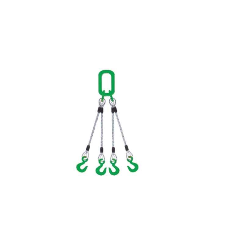 Lifmex 82.5 Ton Four Leg Wire Rope Sling, Chain Size: 64 mm