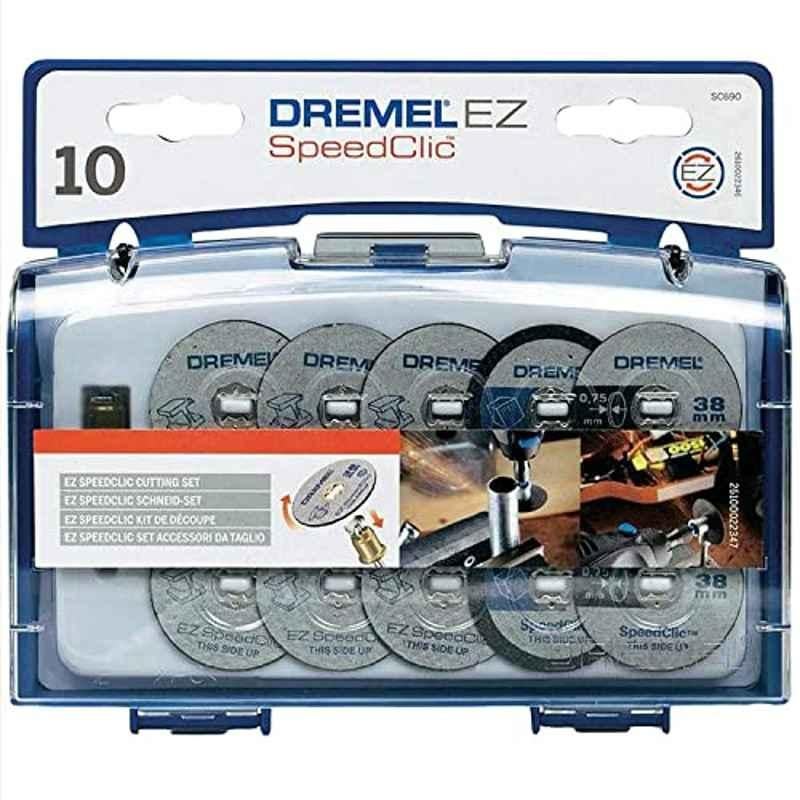 Dremel 10 Pcs Speed Click Cutting Disc Set, 2615S690JA