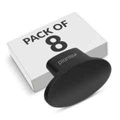 Plantex Knobs for Drawer/Small Drawer Knobs/Knobs for Cabinets/Pull-Push Knobs for Kitchen/Bedroom Drawer (Pack of 8) Oval, Black