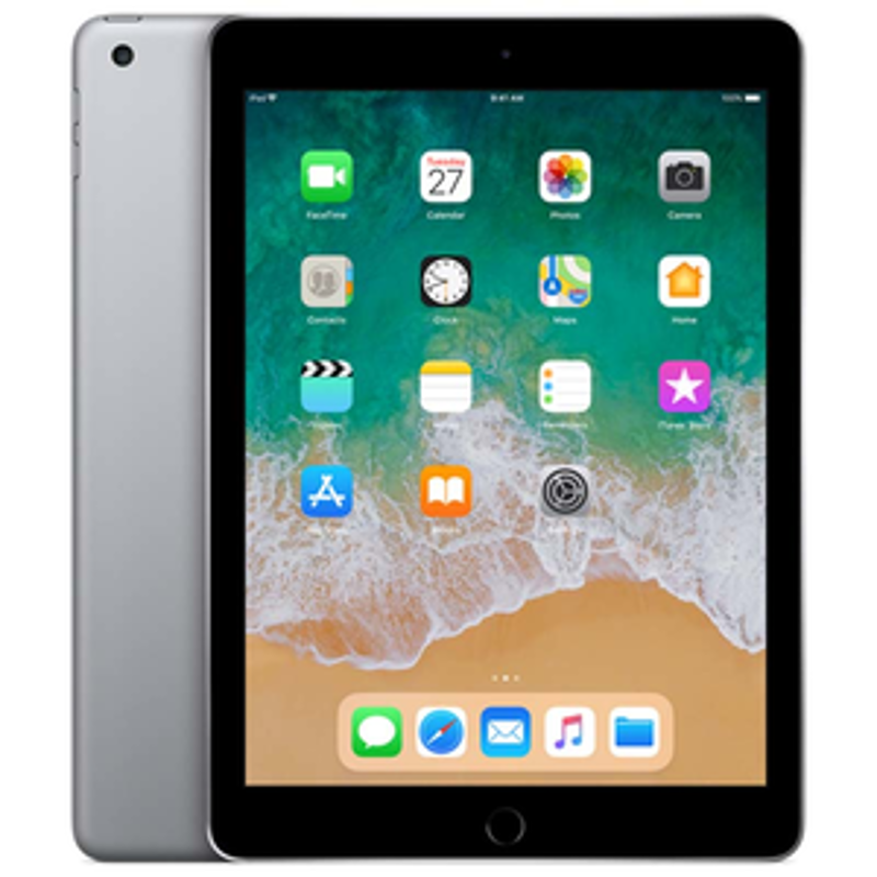 Apple iPad 9.7 inch 128GB Wi-Fi 6th Gen Space Grey Tablet, MR7J2HN/A