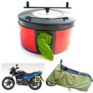 Bike Blazer Military Green Nylon Taffeta Universal Size Semi-Automatic Bike Body Cover for Yamaha SZ-RR, R15 V3, YZF R15S & FZ