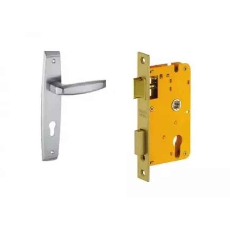 Dorset ML Series Badroli 10 inch Stainless Steel Silver Chrome Finish Door Handle Lock Set with (Pack of 2)