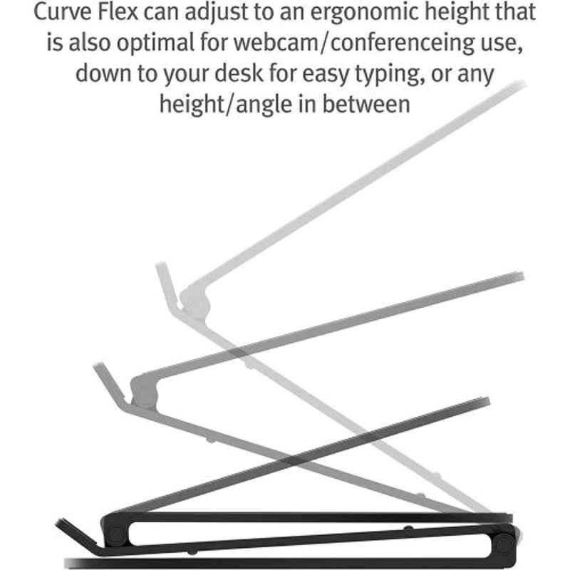 Twelve South Curve Flex Aluminium White Laptop Stand, TS-12-2202