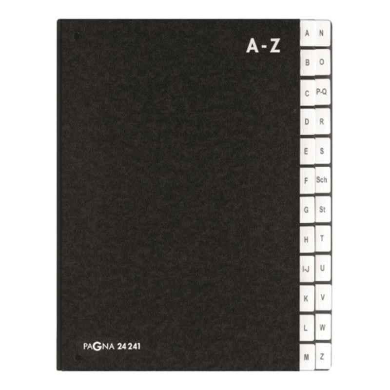 Pagna Black Filing Book with A-Z tabs