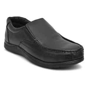Torzu TZU-235 Steel Toe Leather Black Safety Shoes, Size: 8