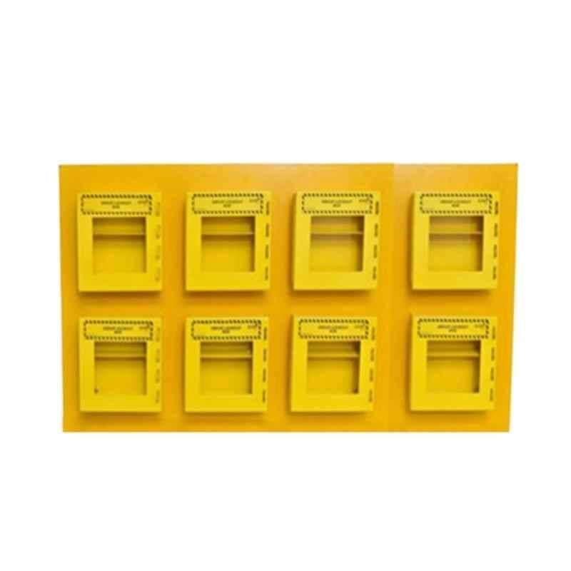 Lukko Safety 8 Boxes Group Lockout Key Box with 4 Lockable Hooks, LS-G37